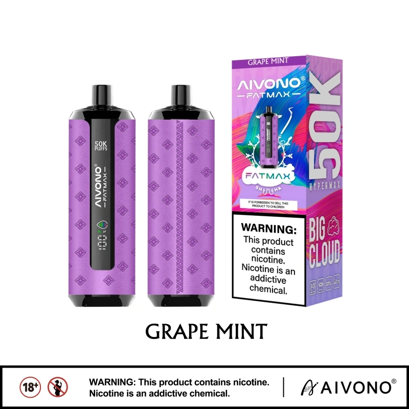 EU Warehouse Aivono Aim Fatmax 50000 50K Puffs Smart Screen Shisha Hookah Disposable Vape Electronic Cigarette Wholesale
