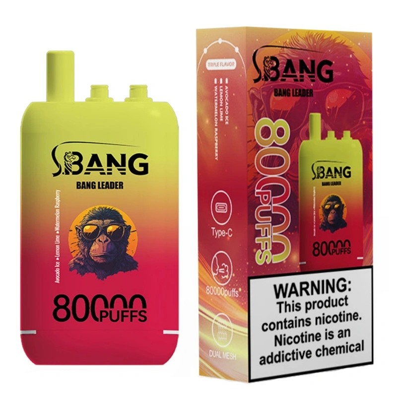 Bang Leader 80000 80K Puffs 3 Flavors in 1 Disposable Vape Electronic Cigarette Wholesale