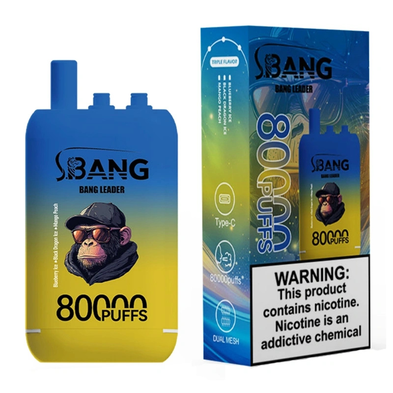 Bang Leader 80000 80K Puffs 3 Flavors in 1 Disposable Vape Electronic Cigarette Wholesale