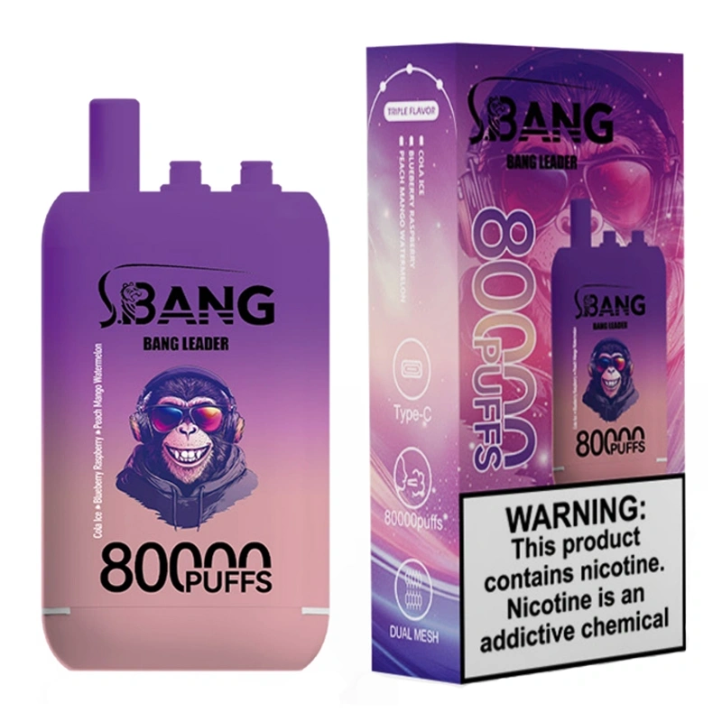 Bang Leader 80000 80K Puffs 3 Flavors in 1 Disposable Vape Electronic Cigarette Wholesale