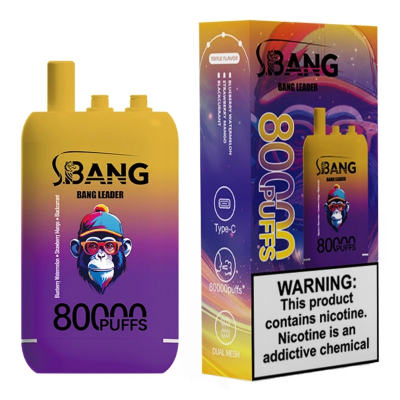 Bang Leader 80000 80K Puffs 3 Flavors in 1 Disposable Vape Electronic Cigarette Wholesale