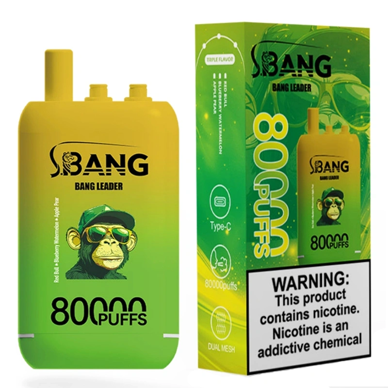 Bang Leader 80000 80K Puffs 3 Flavors in 1 Disposable Vape Electronic Cigarette Wholesale