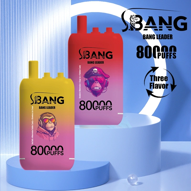 Bang Leader 80000 80K Puffs 3 Flavors in 1 Disposable Vape Electronic Cigarette Wholesale