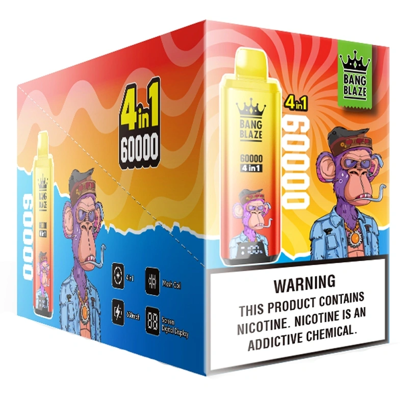 Bang Blaze 60000 60K Puffs 4 Flavors in 1 Digital Screen Disposable Vape