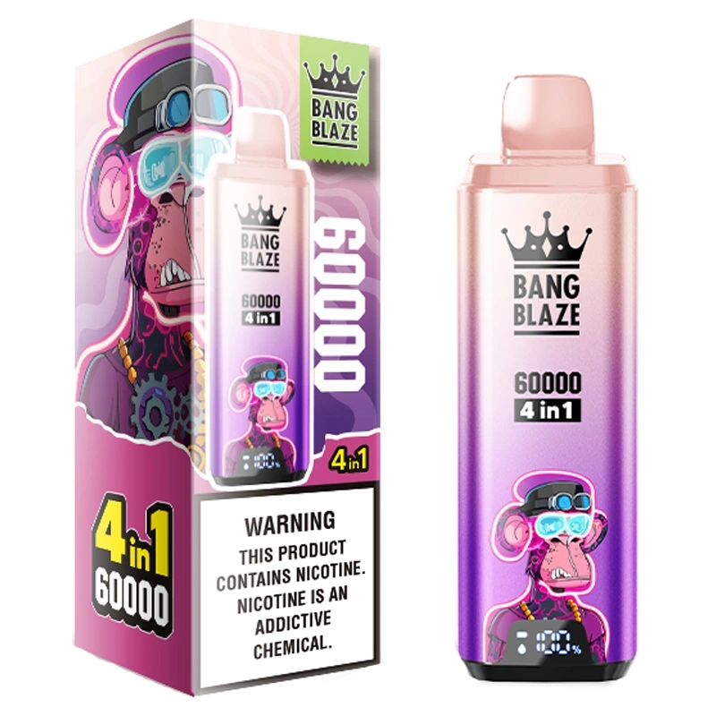Bang Blaze 60000 60K Puffs 4 Flavors in 1 Digital Screen Disposable Vape