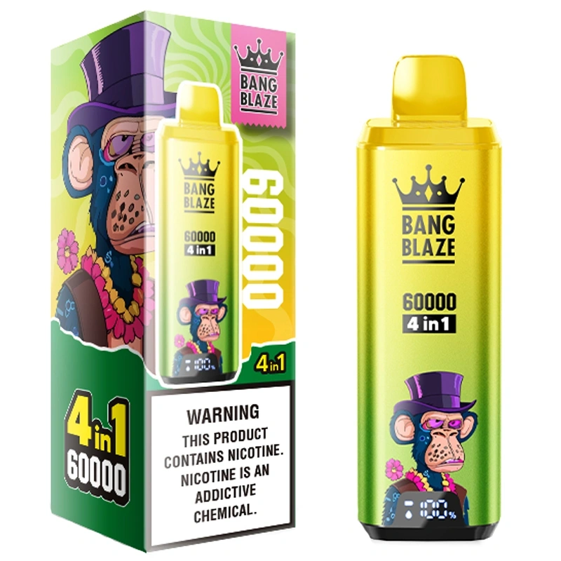 Bang Blaze 60000 60K Puffs 4 Flavors in 1 Digital Screen Disposable Vape