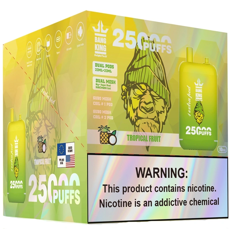 Bang King 25000 Puffs 2025 Disposable Vape Dual Pods Online Shopping 25K EU Free Shipping 1pc  2pcs  5pcs