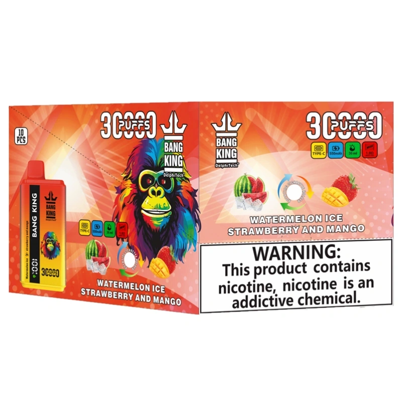 2 in 1 Bang King 30000 Puffs Double Flavors Disposable Vape 30K Smart Screen EU Warehouse