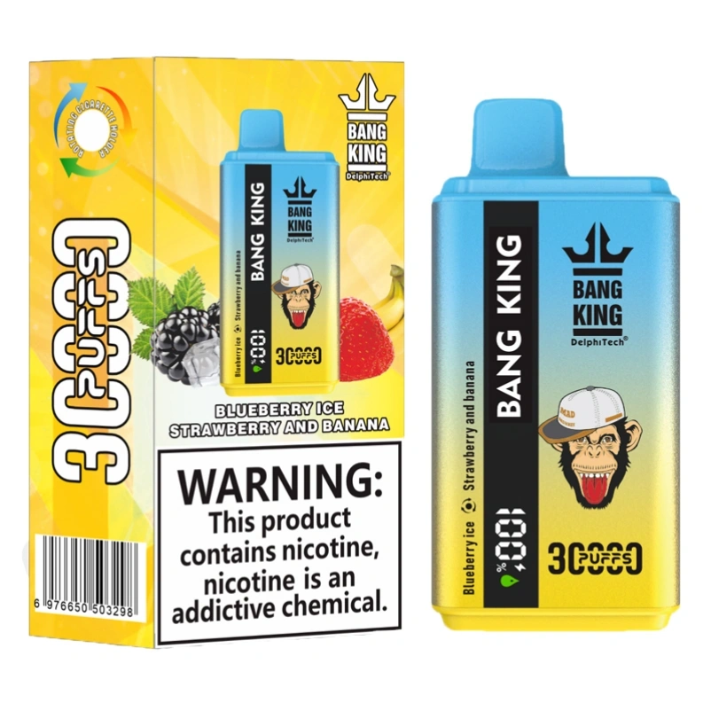 2 in 1 Bang King 30000 Puffs Double Flavors Disposable Vape 30K Smart Screen EU Warehouse