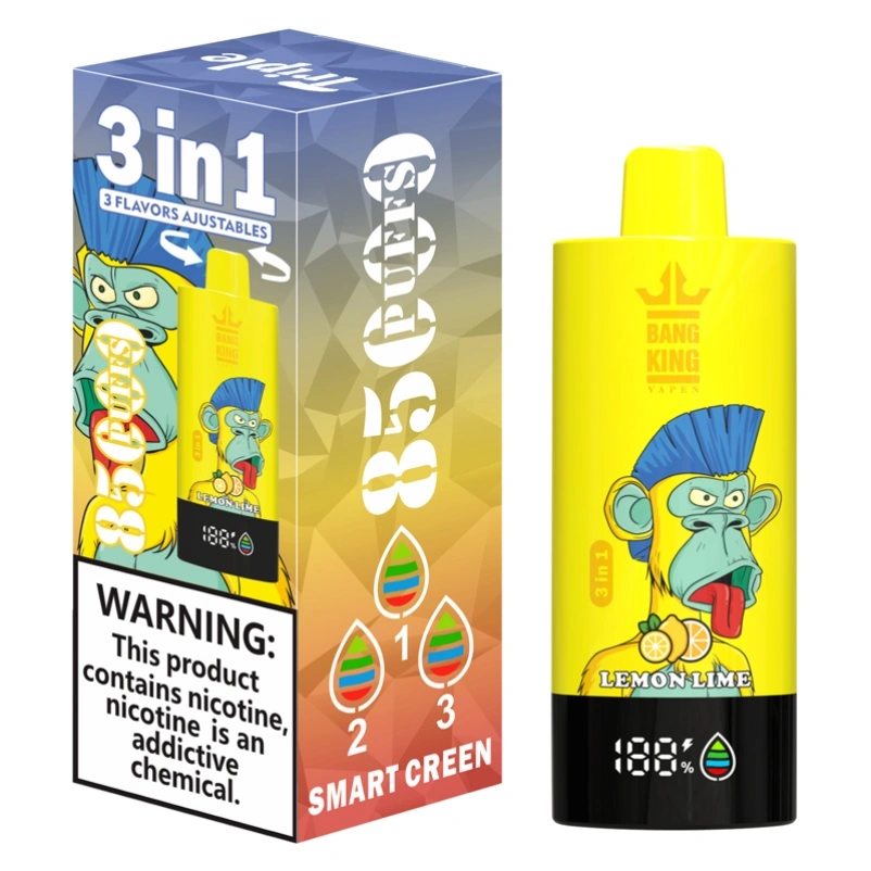 3 in 1 Bang King 85000 Puffs Triple Flavors Disposable Vape 85K Smart ...