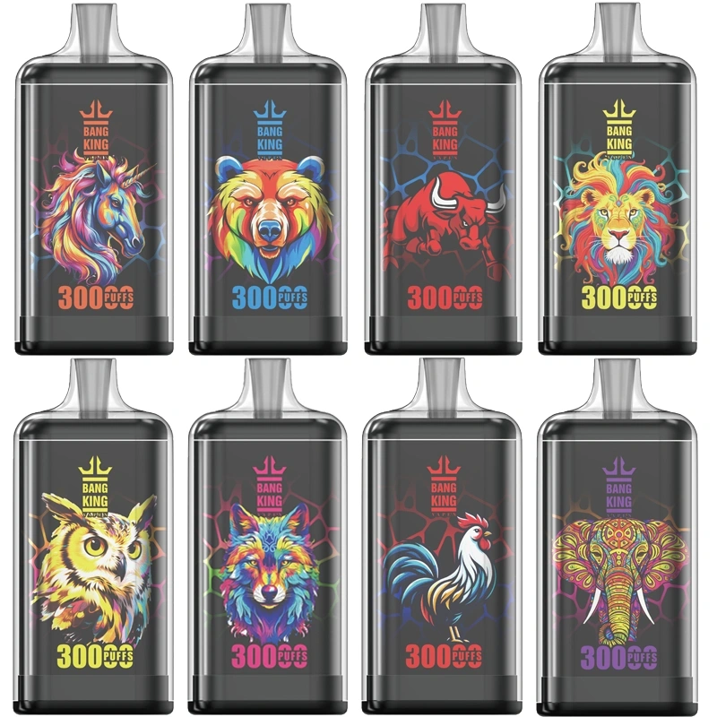 Bang King 30000 15000 Puffs Crystal Vape Shop 30K Prefilled Pod Disposable E Cigarettes Vaper