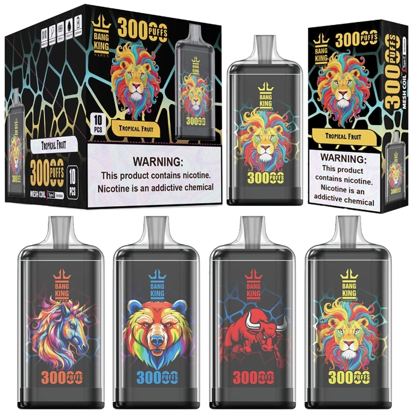 Bang King 30000 15000 Puffs Crystal Vape Shop 30K Prefilled Pod Disposable E Cigarettes Vaper