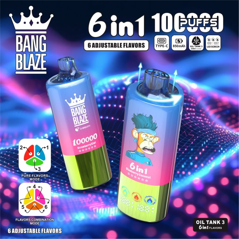 Bang Blaze 100000 Puffs 6 in 1
