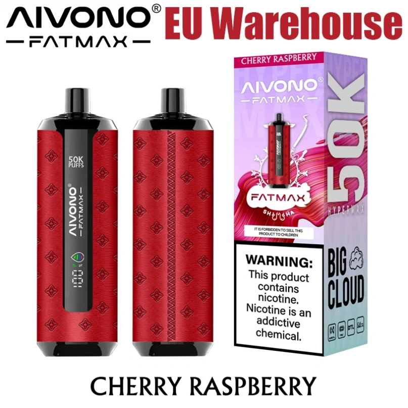 EU Warehouse Aivono Aim Fatmax 50000 50K Puffs Smart Screen Shisha Hookah Disposable Vape Electronic Cigarette Wholesale