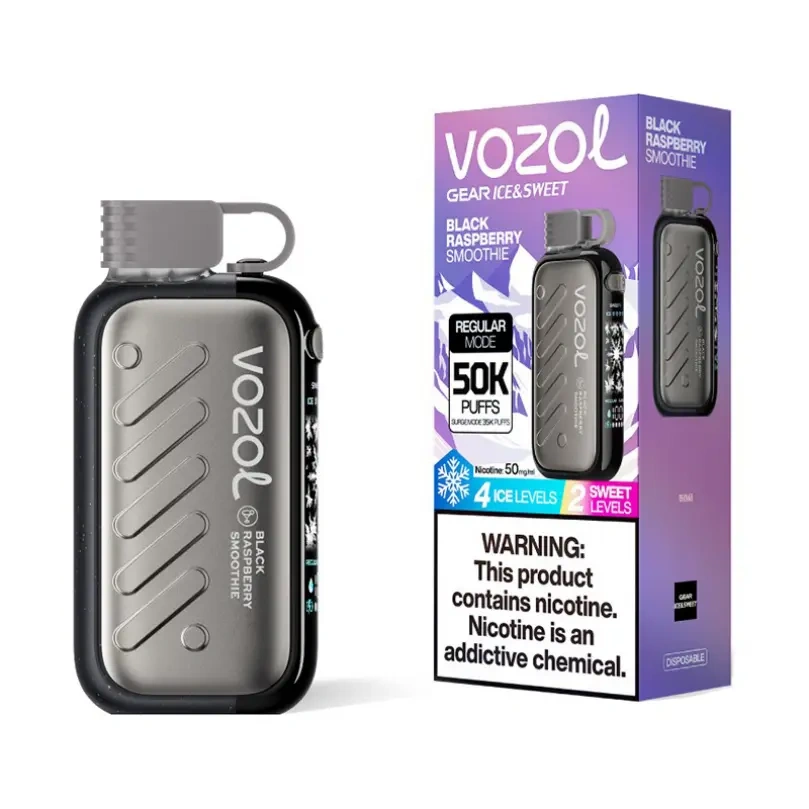 Vozol Gear Ice & Sweet 50000 50K Puffs EU Warehouse Best Disposable Vape Europe 3D Curved Screen