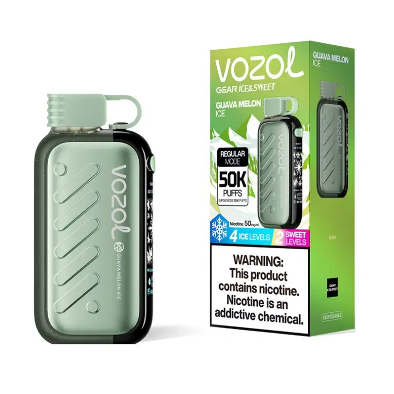 Vozol Gear Ice & Sweet 50000 50K Puffs EU Warehouse Best Disposable Vape Europe 3D Curved Screen