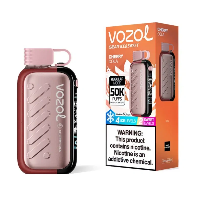 Vozol Gear Ice & Sweet 50000 50K Puffs EU Warehouse Best Disposable Vape Europe 3D Curved Screen