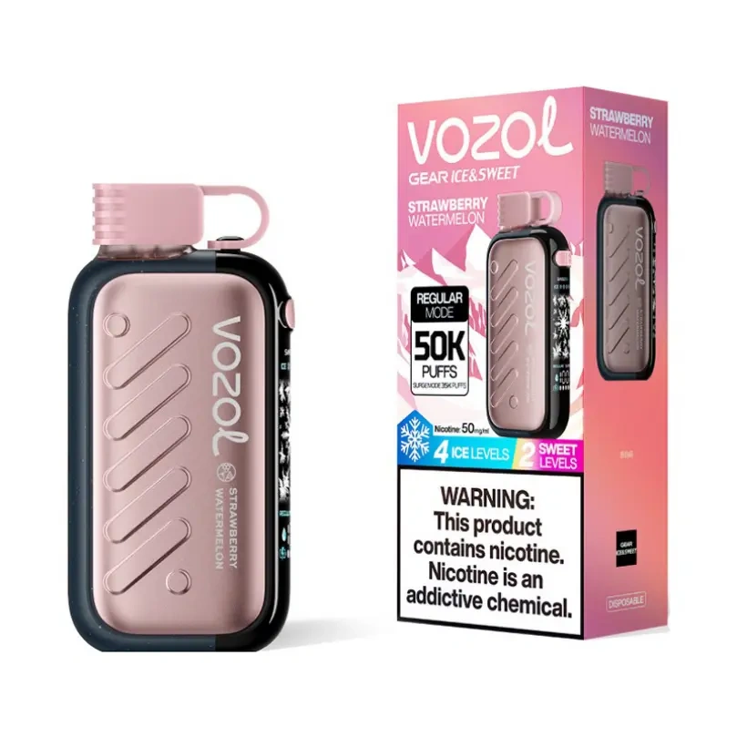 Vozol Gear Ice & Sweet 50000 50K Puffs EU Warehouse Best Disposable Vape Europe 3D Curved Screen