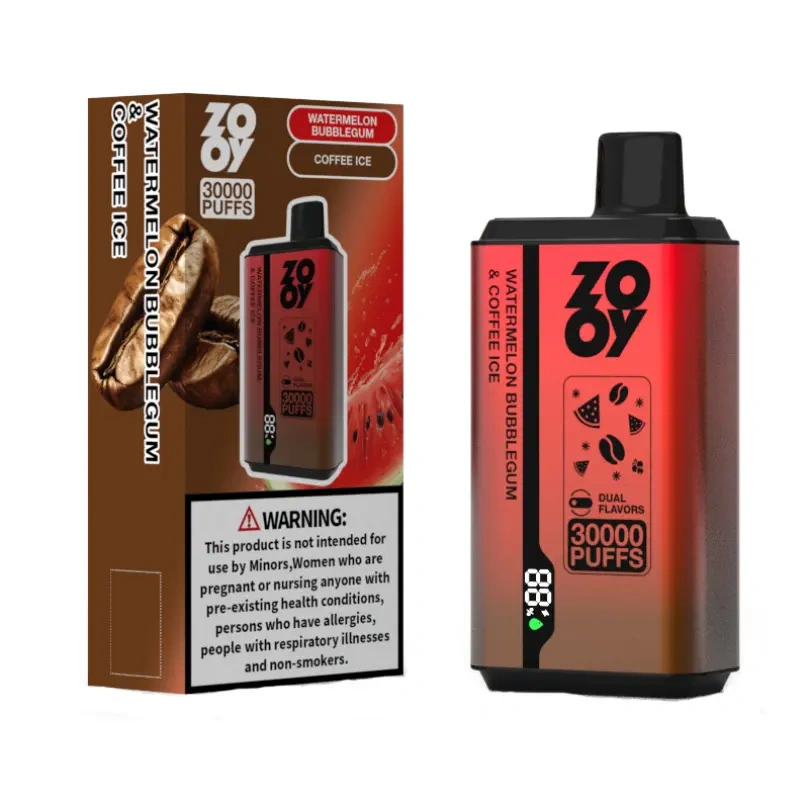 ZOOY Twins 30000 30K Puffs EU Warehouse Dual Flavors Rechargeable Disposable Vape Smart Screen