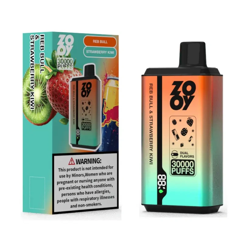 ZOOY Twins 30000 30K Puffs EU Warehouse Dual Flavors Rechargeable Disposable Vape Smart Screen