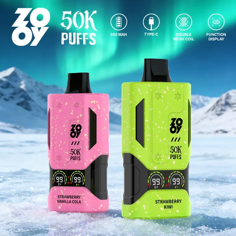 ZOOY 50000 50K Puffs EU Warehouse Vape Store Mecha Rechargeable Disposable Vaper Smart Screen