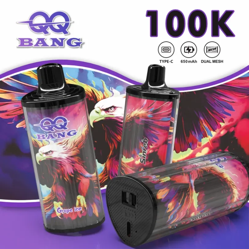 QQ Bang 100K Puffs EU Warehouse Crystal Vape 100000 Best Disposable Vaper Original Brand