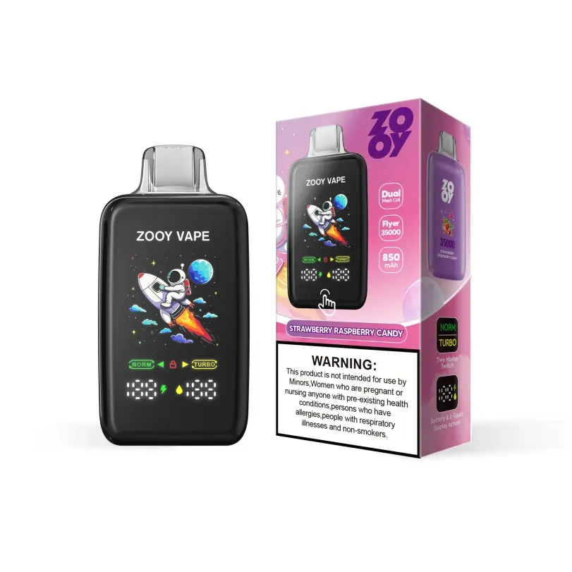 ZOOY Flyer 35000 35K Puffs EU Warehouse Disposable Vape Store Smart Screen Dual Mode
