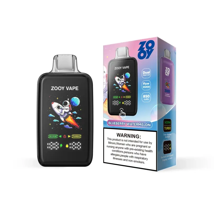 ZOOY Flyer 35000 35K Puffs EU Warehouse Disposable Vape Store Smart Screen Dual Mode