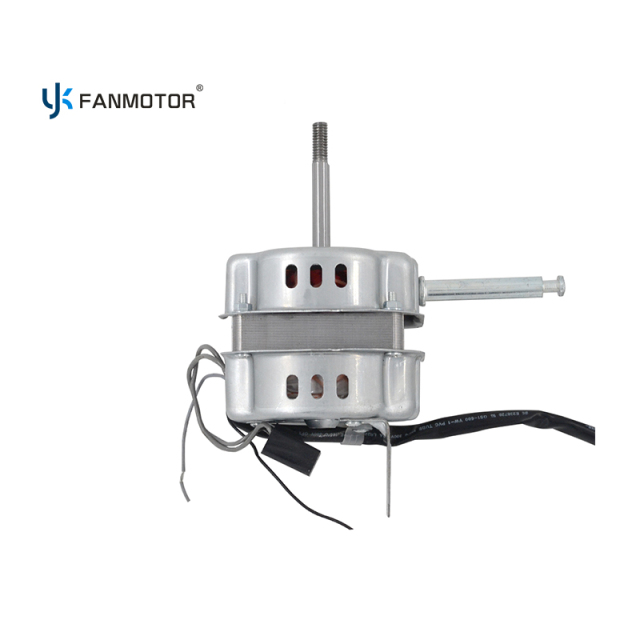 Motor de ventilador de pared con cojinetes impregnados en aceite y carcasa plateada