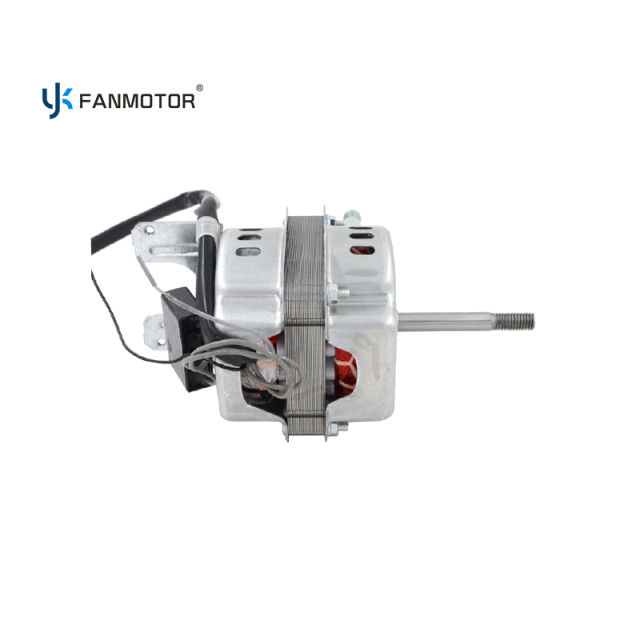 Motor de ventilador de pared con cojinetes impregnados en aceite y carcasa plateada