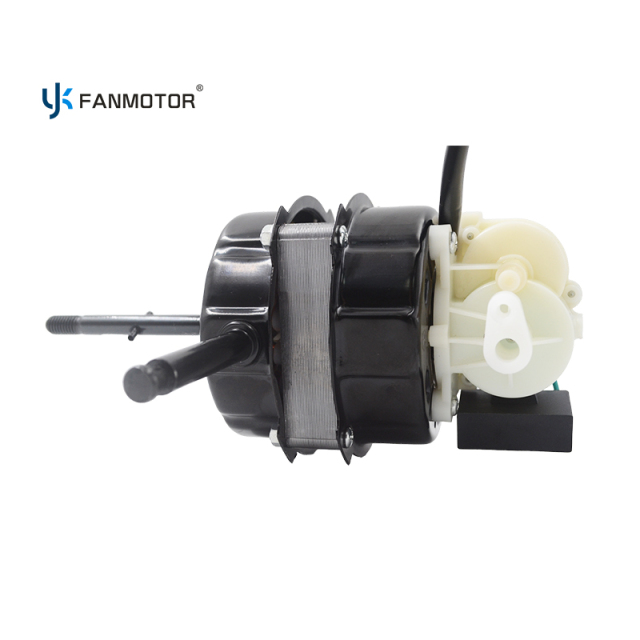 Motor de ventilador con carcasa negra y cojinete de bolas para mesa y soporte