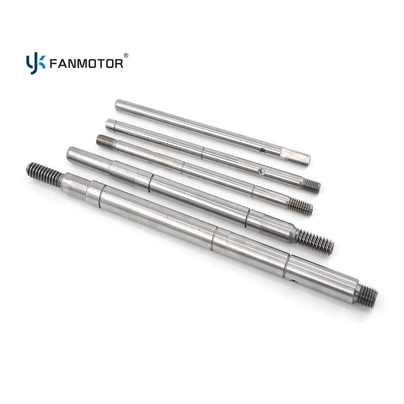 OEM Custom High-Quality C45# Steel Linear Splined Worm Fan Motor Shaft