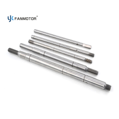 OEM Custom High-Quality C45# Steel Linear Splined Worm Fan Motor Shaft
