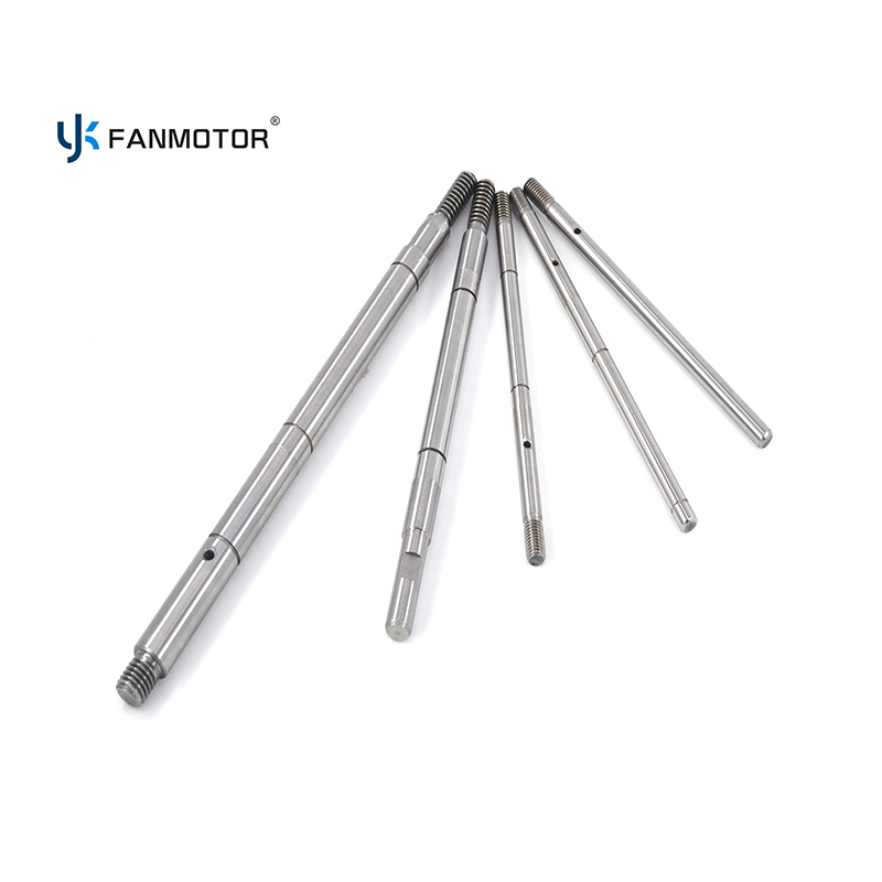 OEM Custom High-Quality C45# Steel Linear Splined Worm Fan Motor Shaft