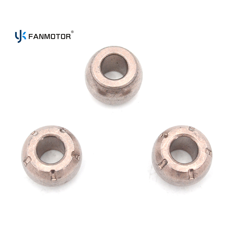 Motor de ventilador sumergido en aceite de alta carga con buje esférico sinterizado de 18 x 8 x 13 mm