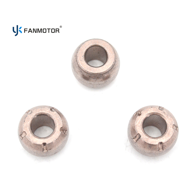 Motor de ventilador sumergido en aceite de alta carga con buje esférico sinterizado de 18 x 8 x 13 mm