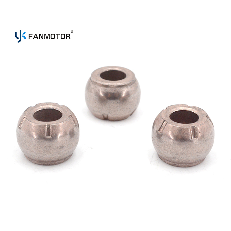 Motor de ventilador sumergido en aceite de alta carga con buje esférico sinterizado de 18 x 8 x 13 mm