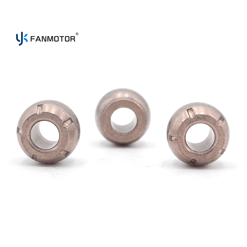 Motor de ventilador sumergido en aceite de alta carga con buje esférico sinterizado de 18 x 8 x 13 mm