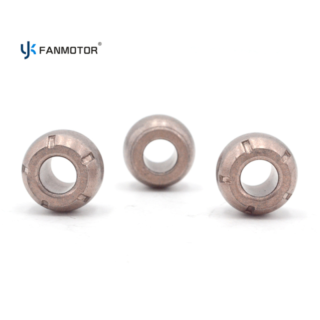 Motor de ventilador sumergido en aceite de alta carga con buje esférico sinterizado de 18 x 8 x 13 mm