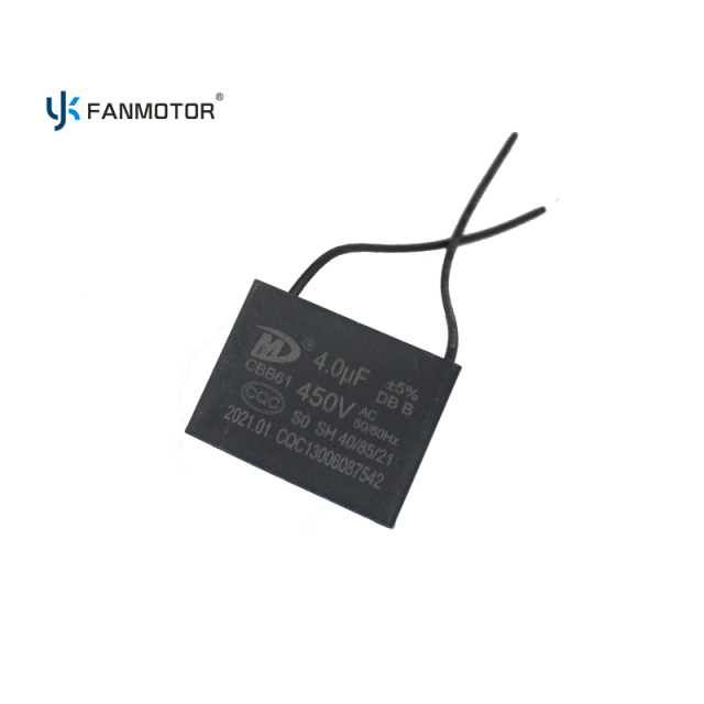 Buy 1.0-4.0μF CBB61 AC Exhaust Fan Motor Polyester Film Capacitor