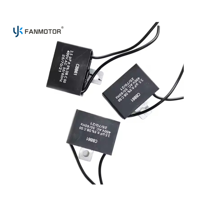 Buy 1.0-4.0μF CBB61 AC Exhaust Fan Motor Polyester Film Capacitor