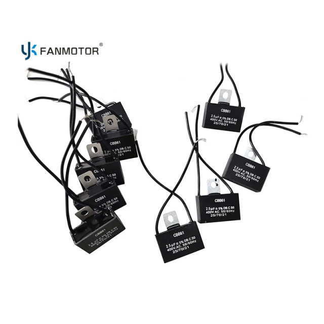 Buy 1.0-4.0μF CBB61 AC Exhaust Fan Motor Polyester Film Capacitor