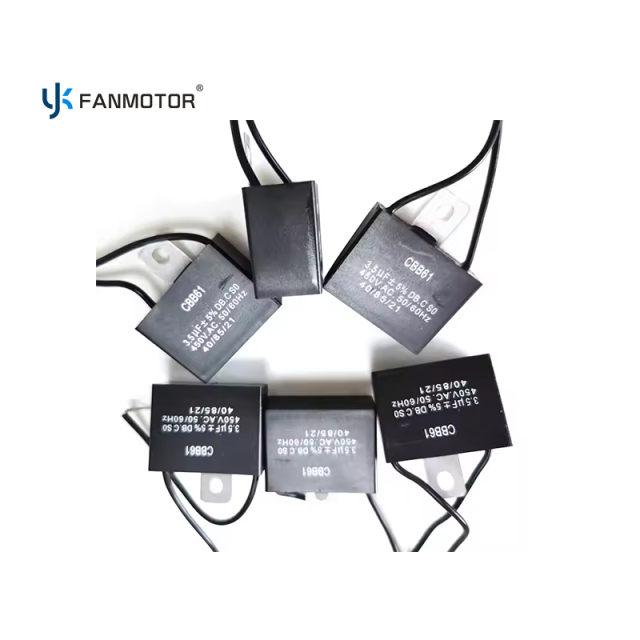 Buy 1.0-4.0μF CBB61 AC Exhaust Fan Motor Polyester Film Capacitor