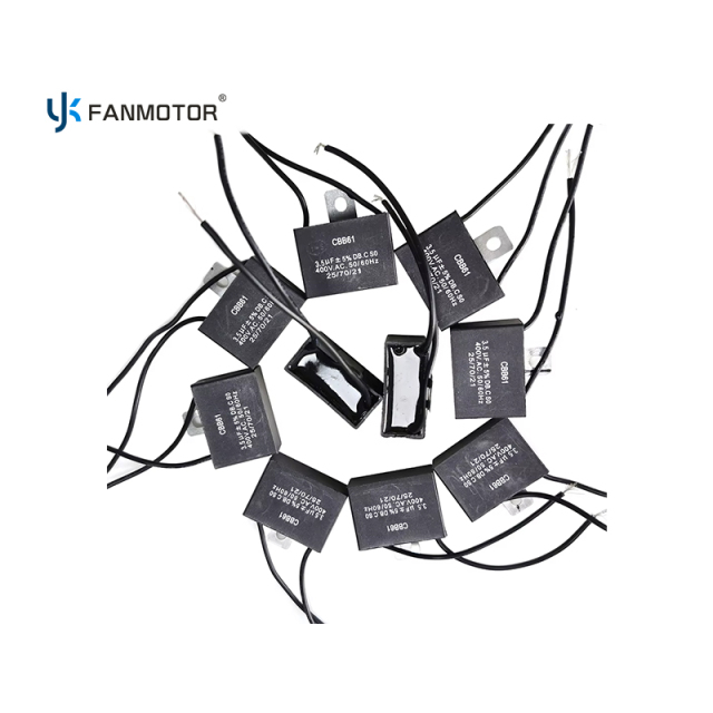 Buy 1.0-4.0μF CBB61 AC Exhaust Fan Motor Polyester Film Capacitor