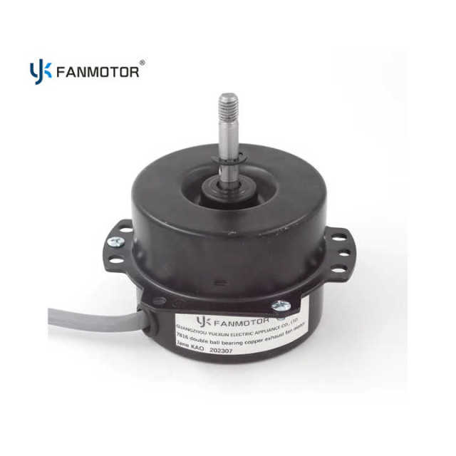 Motor de ventilador de extracción universal de CA asíncrono para cocina con doble rodamiento de bolas de 7816 mm