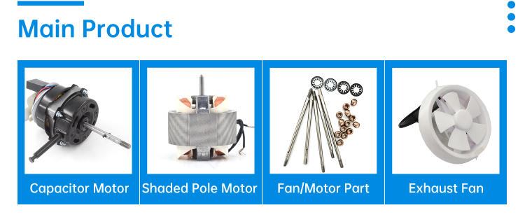 Universal Double Ball Bearing Pure Copper Wire 65W Household Electric Wall Fan Motor 20mm Thickness