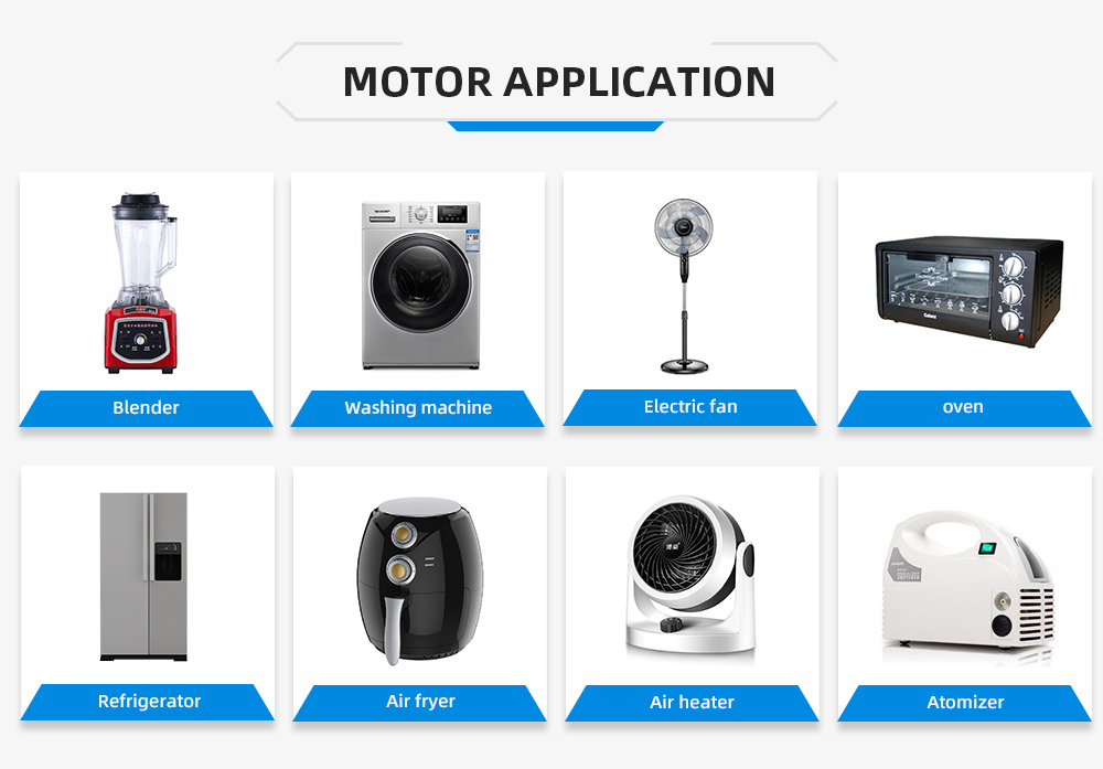Wholesale Household Use 220V 3 Speed Ventilation Floor Stand Table Fan Motor 74x20mm for Cooling