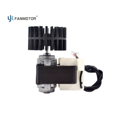 Motor de alambre de cobre personalizado de 48 x 15 mm con polos sombreados para enfriador de gabinete.