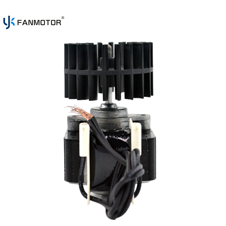 Motor de alambre de cobre personalizado de 48 x 15 mm con polos sombreados para enfriador de gabinete.