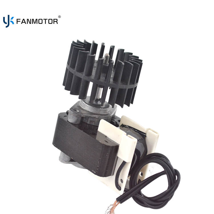 Motor de alambre de cobre personalizado de 48 x 15 mm con polos sombreados para enfriador de gabinete.